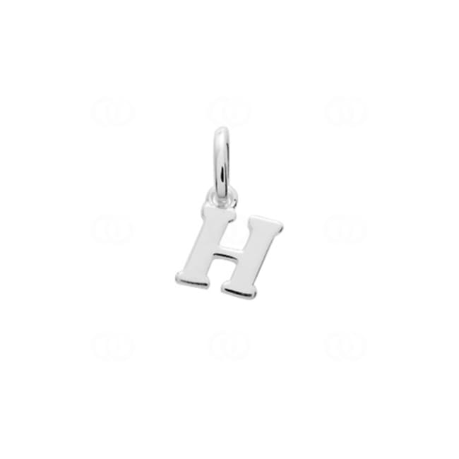 Anhänger 925 Silber rhodiniert Buchstabe H - 316527.H