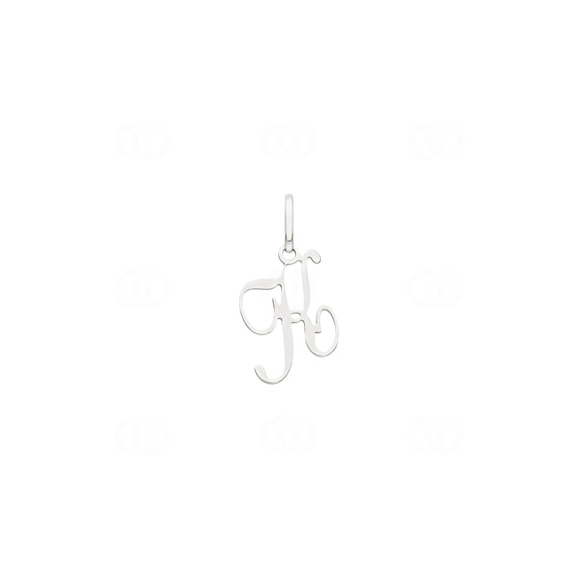 Anhänger 925 Silber rhodiniert Buchstabe K - 336185.K