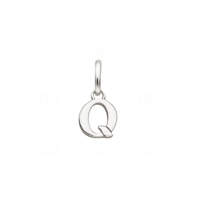 Pendant 925 Silver rhodium-plated, Letter Q - 316527.Q