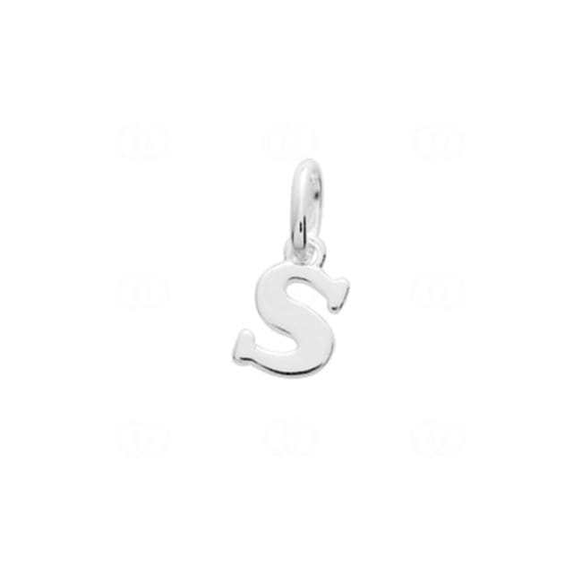 Anhänger 925 Silber rhodiniert Buchstabe S - 316527.S