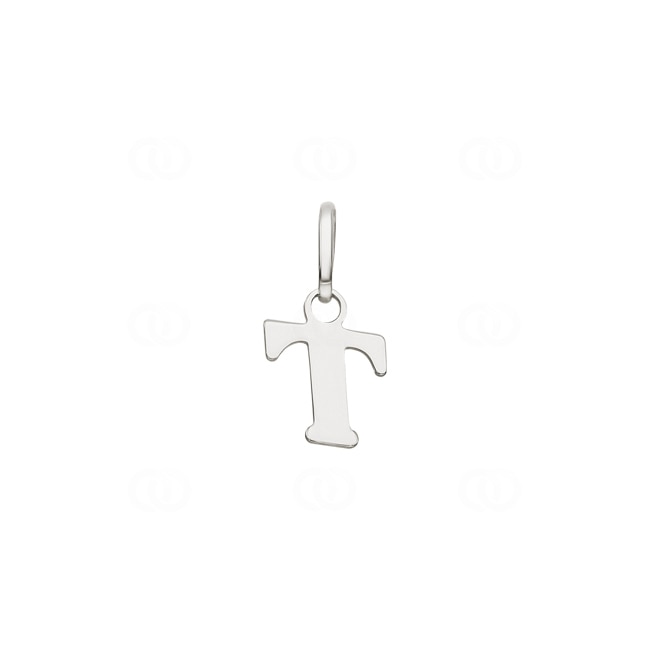 Pendant 925 Silver rhodium-plated, Letter T - 316527.T