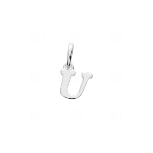Pendant 925 Silver rhodium-plated Letter U - 316527.U