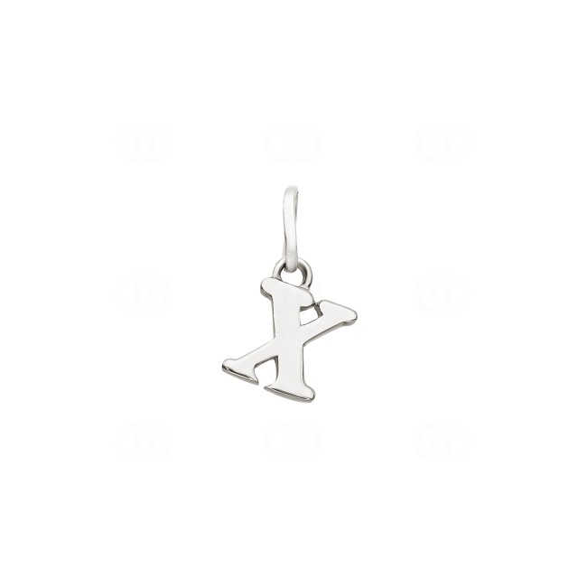 Pendant 925 Silver rhodium-plated Letter X - 316527.X