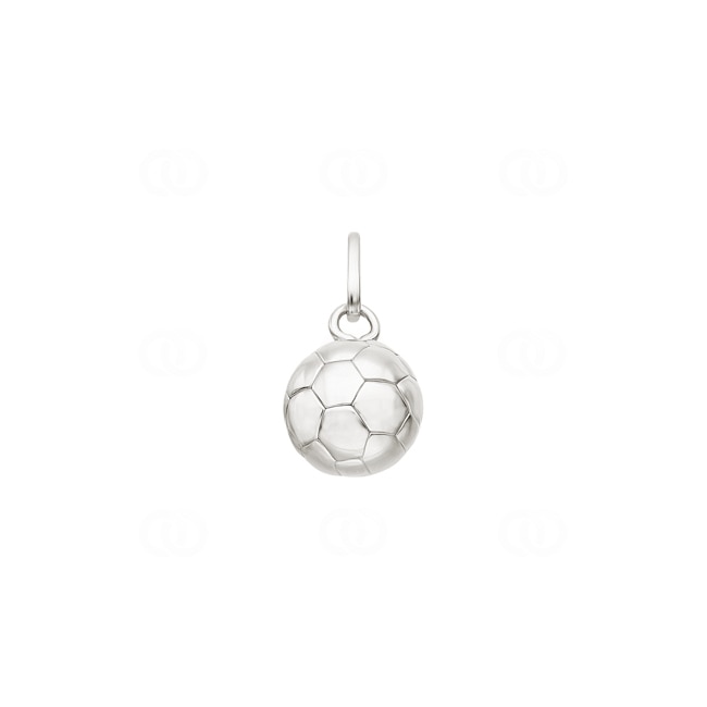 Pendant 925 Silver rhodium-plated, Football - 306186