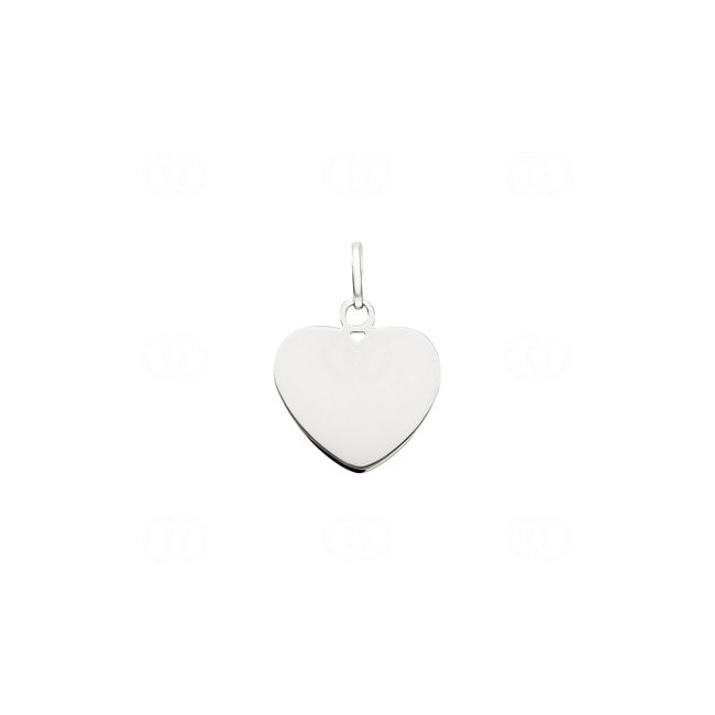 Pendant 925 Silver rhodium-plated Heart - 336128