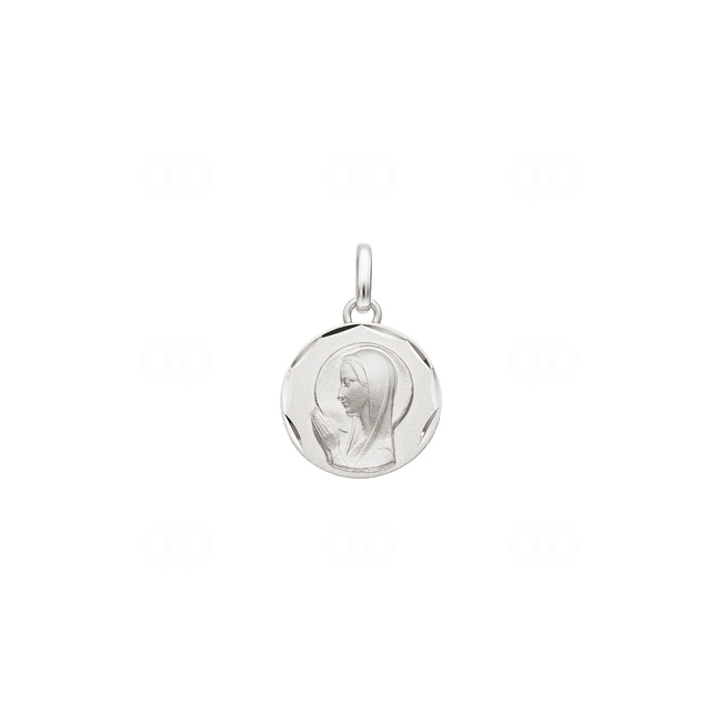 Pendant 925 Silver rhodium-plated Ø 16mm, Madonna - 336186