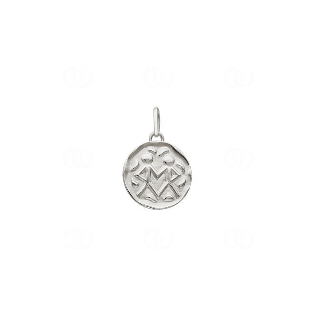 Pendentif Argent 925 rhodié Ø 16mm, Signe du zodiaque Gémeaux Pendentif Argent 925 rhodié Ø 16mm, Signe du zodiaque Gémeaux - 336290.3