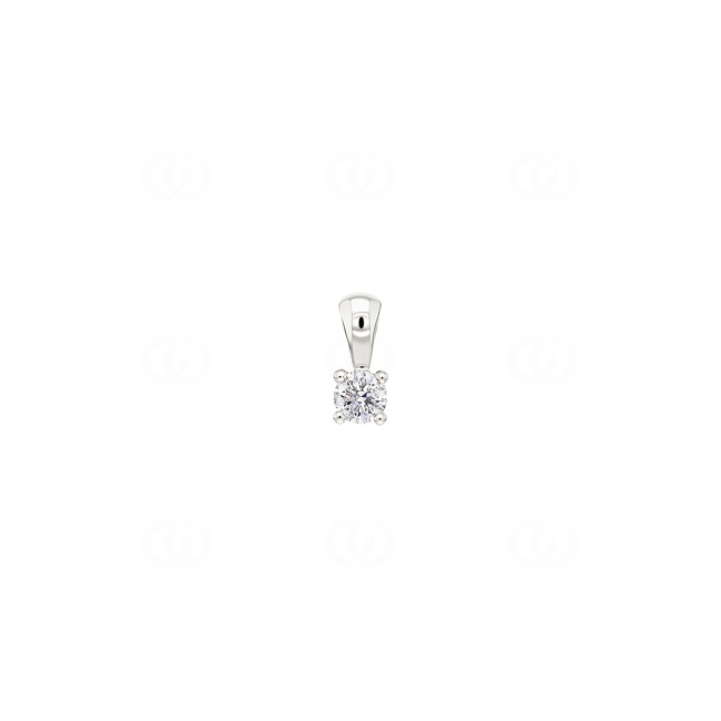 Anhänger Solitär 750/18 K Weissgold mit Diamant 0.30ct. H/si - 3.116.21