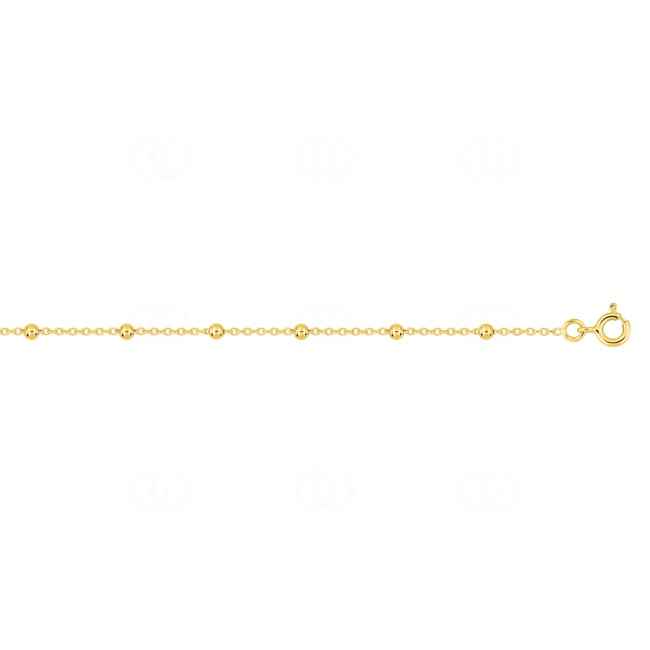 Ankerarmband 375/9 K Gelbgold mit Kugeln 2.0mm - 9K573.3A