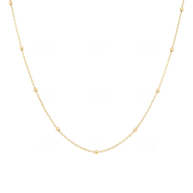 Ankerkette 750/18 K Gelbgold mit Kugeln 1.8mm - KEK3018