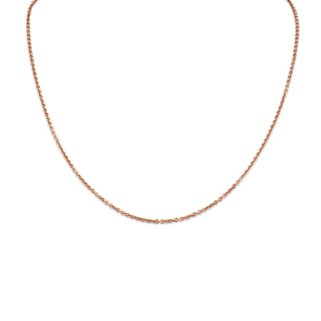 Ankerkette 750/18 K Roségold 40cm - 0088
