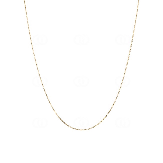Collier forçat limée or jaune 750/18 ct 0.9mm - CAN1010