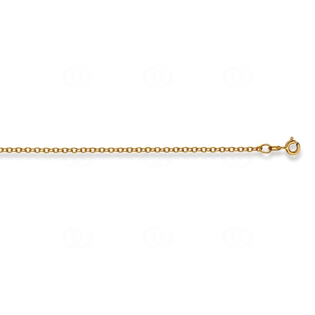 Round Cable Chain 375/9 K Yellow Gold. 2.0mm - 4142.00822