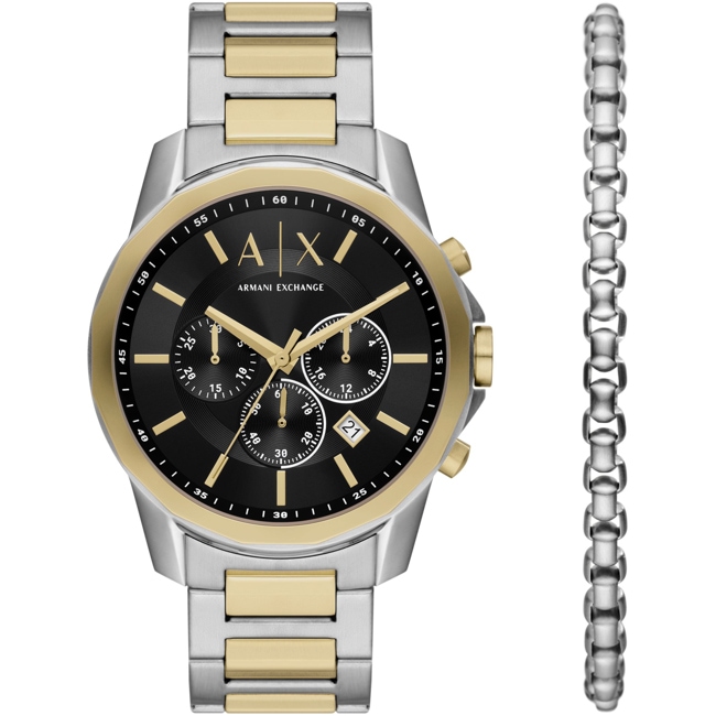 Armani Exchange Banks Chronograph Bicolor Set Armani Exchange Banks Chronograph Bicolor Set - AX7148SET