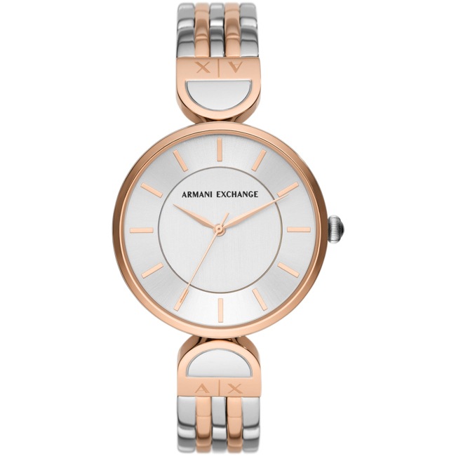 Armani Exchange Brooke 38 Silver / Rose - AX5383