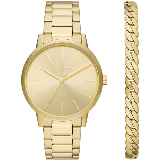 Armani Exchange Cayde Golden Set - AX7144SET
