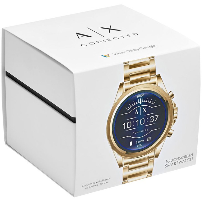 armani exchange connected drexler gen 4 display smartwatch axt2000