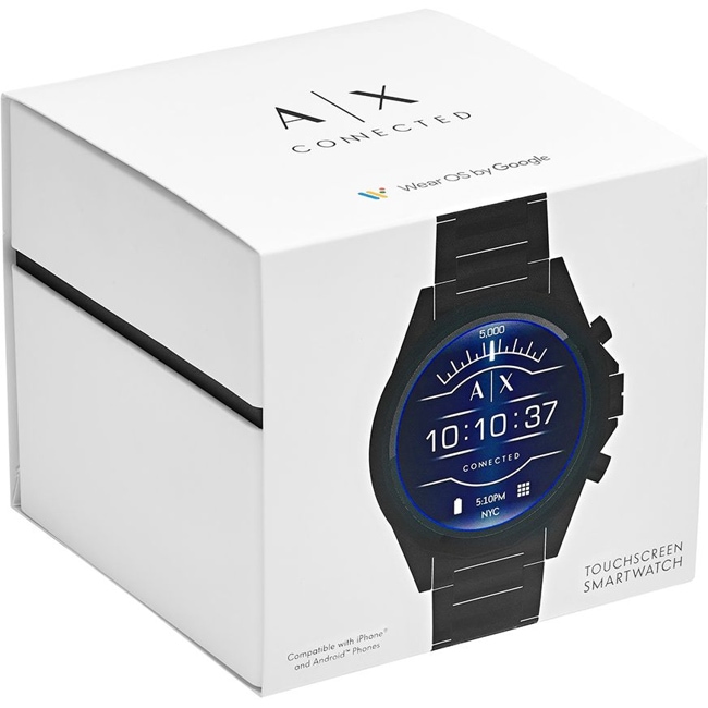armani exchange connected drexler 48mm smartwatch