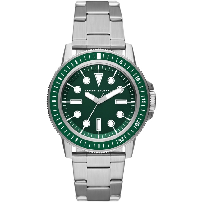 Armani Exchange Leonardo Argenté / Vert - AX1860