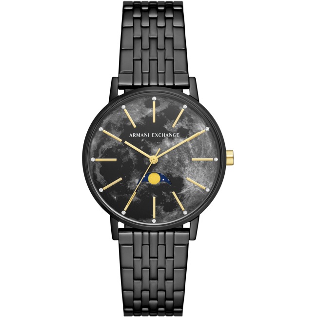 Armani Exchange Lola Moonphase Schwarz - AX5587