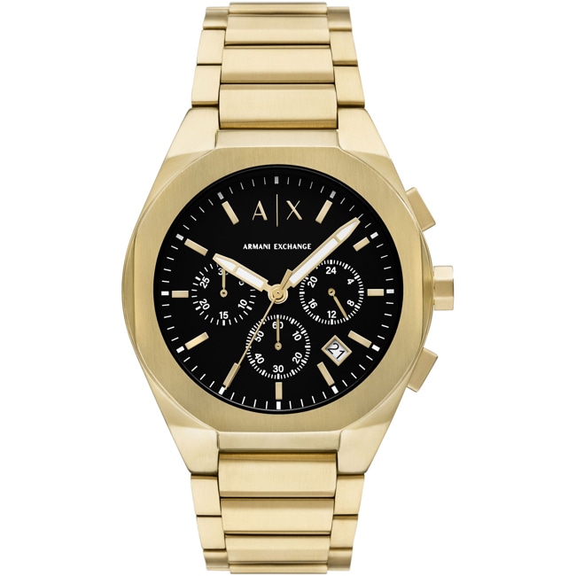 Armani Exchange Rafael Chronograph Gold-tone / Black 42mm - AX4180