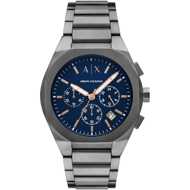 Armani Exchange Rafael Chronographe Gunmetal / Bleu 42mm Armani Exchange Rafael Chronographe Gunmetal / Bleu 42mm - AX4182