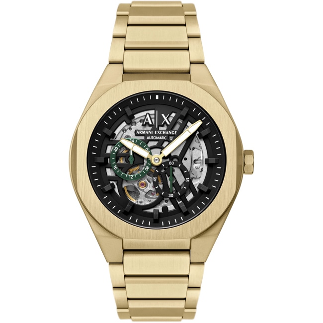 Armani Exchange Sync Automatik 44mm Goldig - AX4194