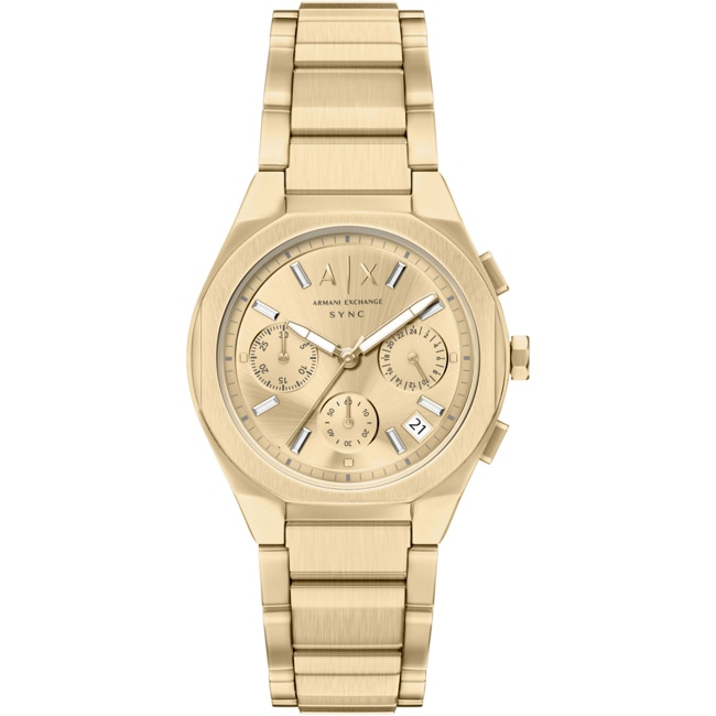 Armani Exchange Sync Chronograph 36mm Goldig - AX6034