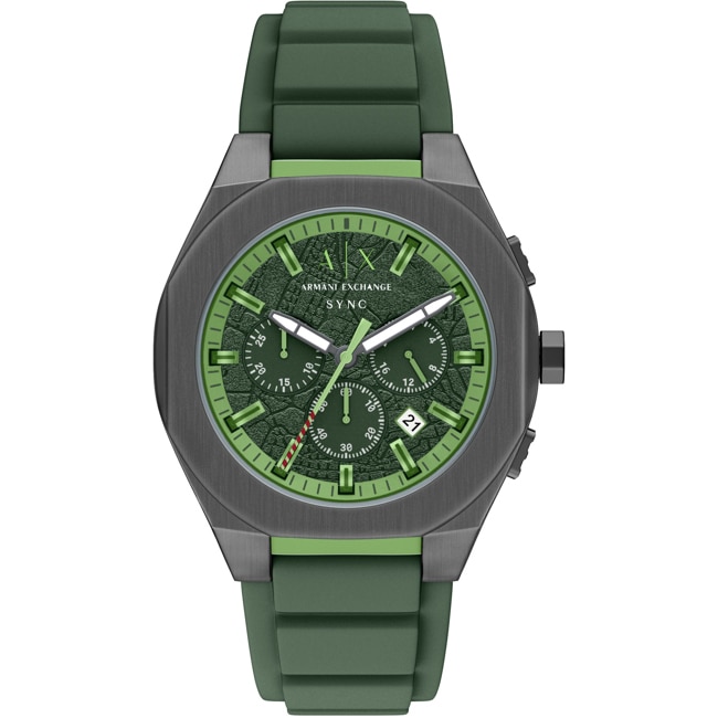 Armani Exchange Sync Chronograph 44mm Blue / Green - AX4292