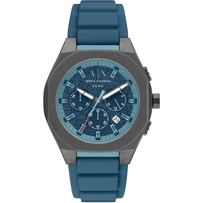 Armani Exchange Sync Chronograph 44mm Blue / Gunmetal - AX4291