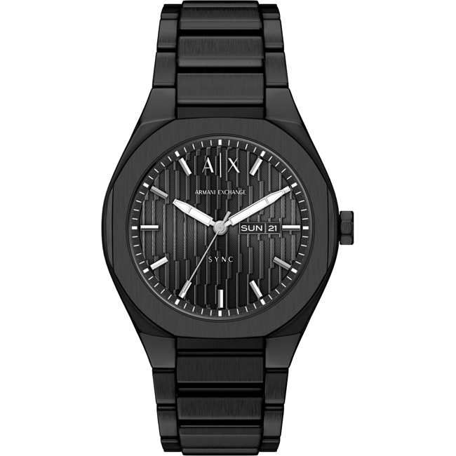 Armani Exchange Sync Day Date Steel 42mm Schwarz - AX4301