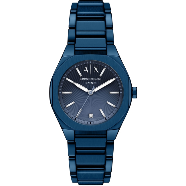 Armani Exchange Sync en acier 36mm Bleu - AX6032