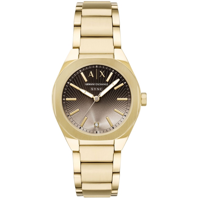 Armani Exchange Sync en acier 36mm Doré - AX6031