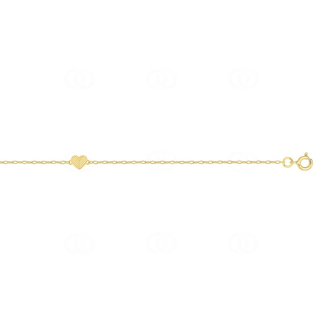 Bracelet 375/9 K Yellow Gold with Heart Bracelet 375/9 K Yellow Gold with Heart - 497161.00