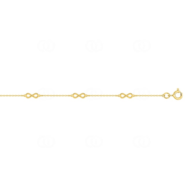 Armband 375/9 K Gelbgold mit Infinity - 497232.00