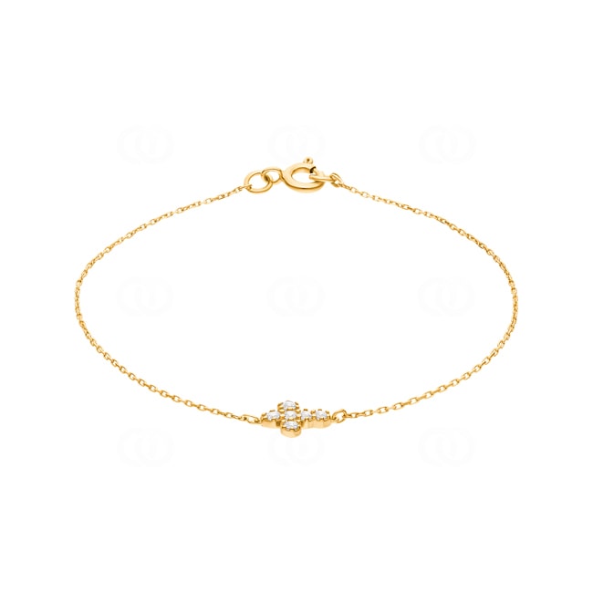 Armband 375/9 K Gelbgold mit Kreuz & Zirkonia - 497064.Z0