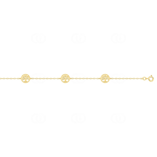 Armband 375/9 K Gelbgold mit Lebensbäumen - 497217.00