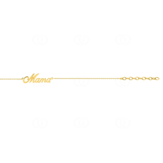 Armband 375/9 K Gelbgold mit Schriftzug Mama - MAMA9B