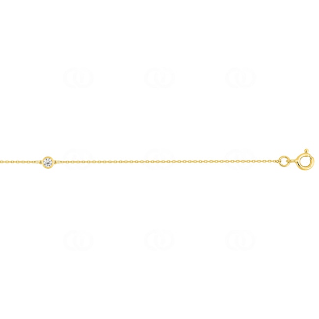 Armband 375/9 K Gelbgold mit Zirkonia Solitär - 497074.Z0