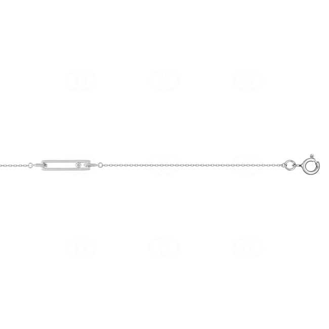 Armband 375/9 K Weissgold mit Zirkonia - 497042.Z1