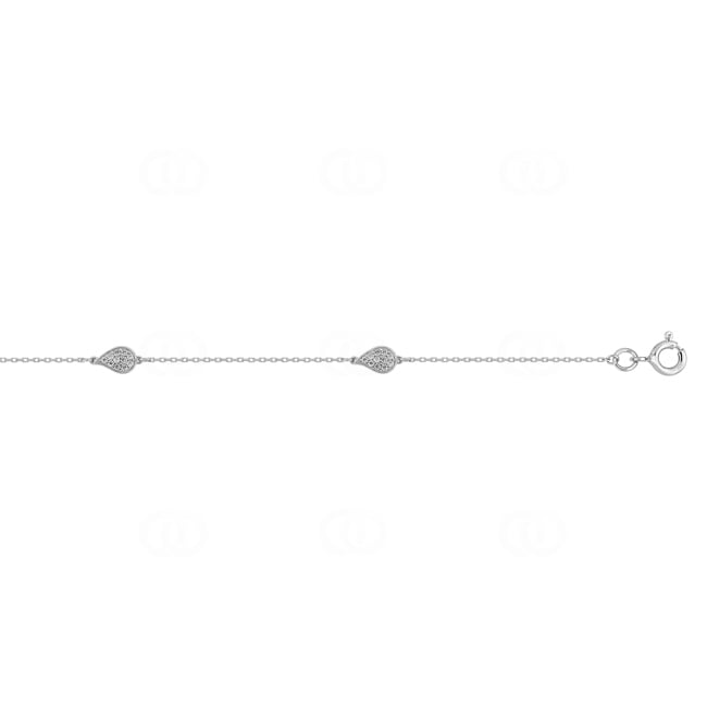 Armband 375/9 K Weissgold mit Zirkonia Pavé - 497215.Z1