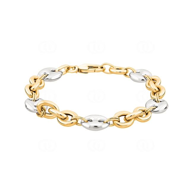 Bracelet 750/18 K Two-tone Gold 18cm - 756.1G