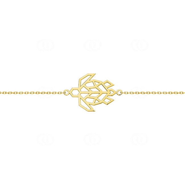 Bracelet 750/18 K Yellow Gold Turtle 18cm - 7928-18