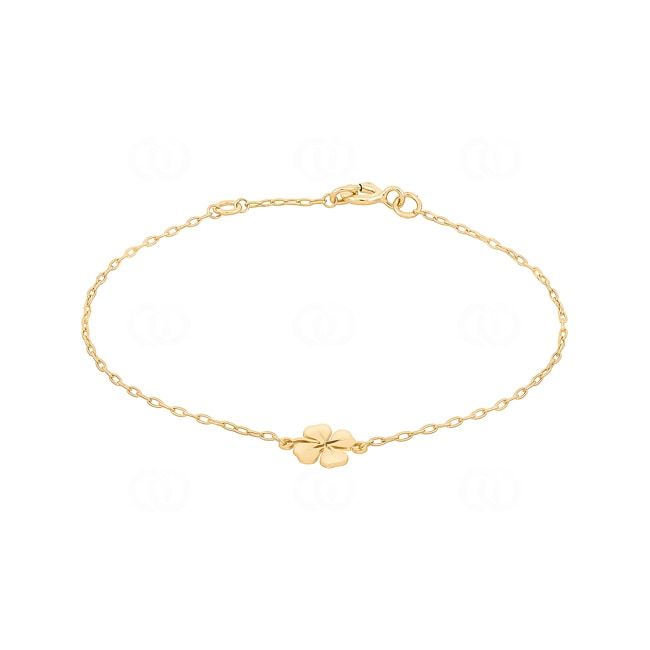 Bracelet 750/18 K Yellow Gold with Cloverleaf - 4.7280.00