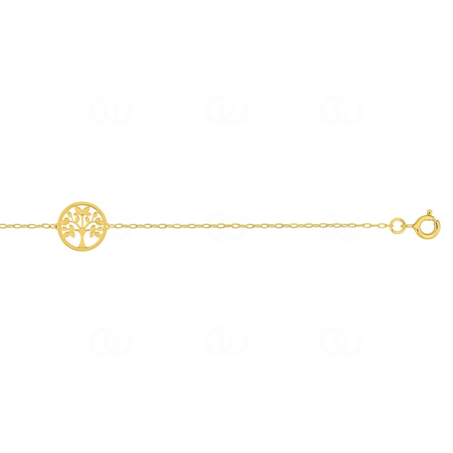 122880 | Bracelet 750/18 K Yellow Gold with Tree of Life