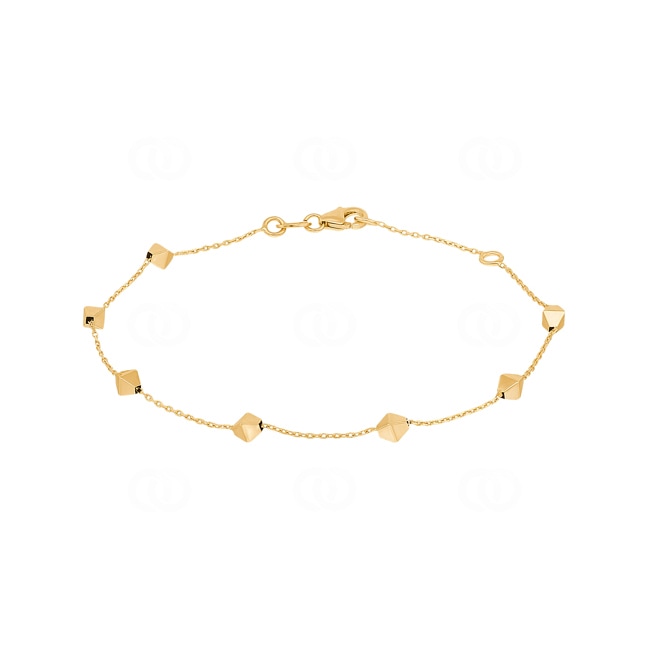 Armband 750/18 K Gelbgold mit Rauten - AR-0031004-GG