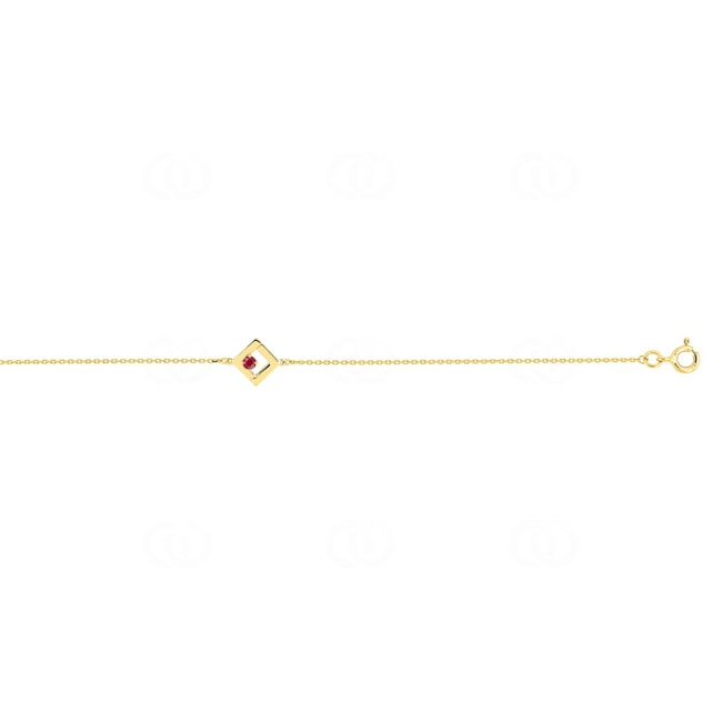Armband 750/18 K Gelbgold mit Rubin - 4.7244.R0