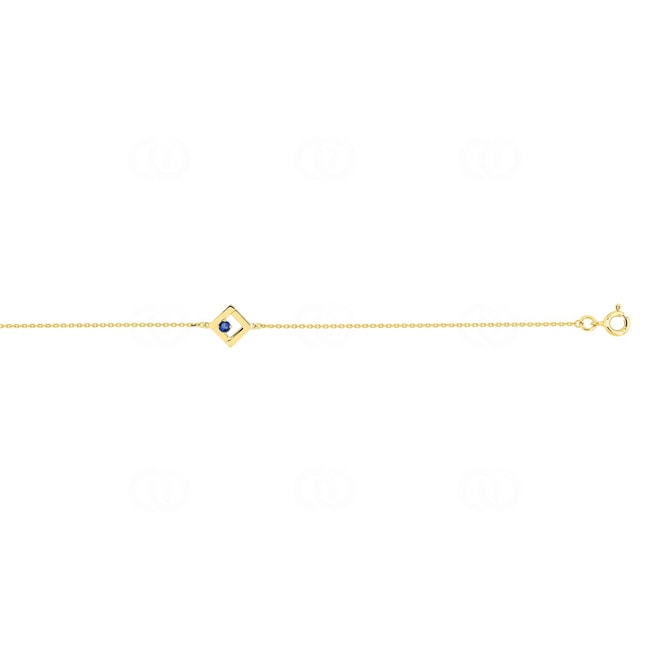 Armband 750/18 K Gelbgold mit Saphir - 4.7244.S0