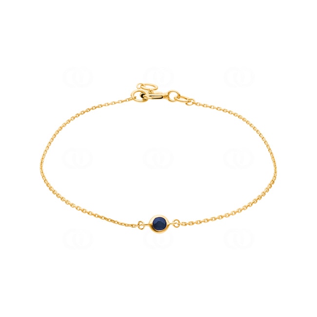 Bracelet 750/18 K Yellow Gold with Sapphire - 4.7074.S0