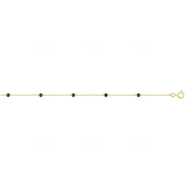 Armband 750/18 K Gelbgold mit Saphiren - 4.7182.S0